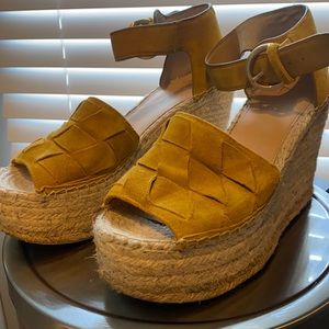 Suede wedges